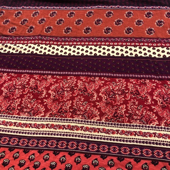 SOLD American Eagle XXS Soft & Sexy Pink Burgundy Floral Maxi Dress - Picture 8 of 14